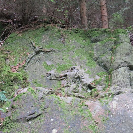 Reliéf Stigmatizace svatého Františka Serafinského