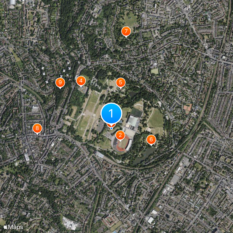 Crystal Palace Map