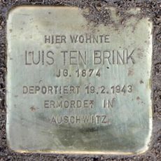 Stolperstein dedicated to Luis Ten Brink