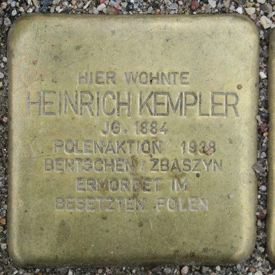 Stolperstein für Heinrich Kempler