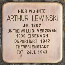 Stolperstein dedicated to Arthur Lewinski