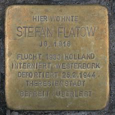 Stolperstein dedicated to Stefan Flatow