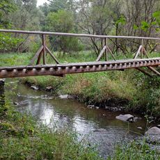Lávka přes Střelu u Tomšova mlýna
