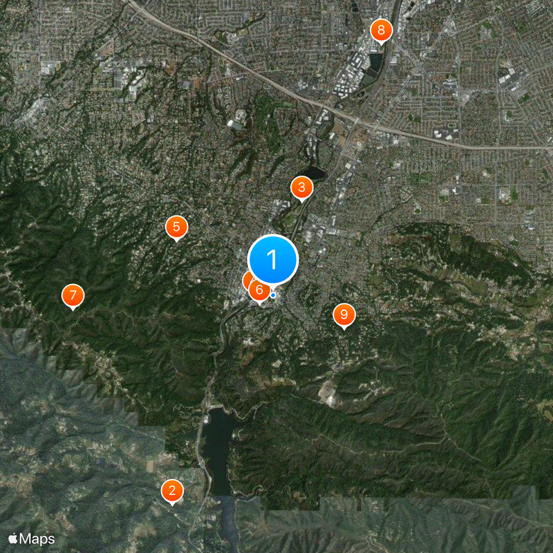 Los Gatos High School Map