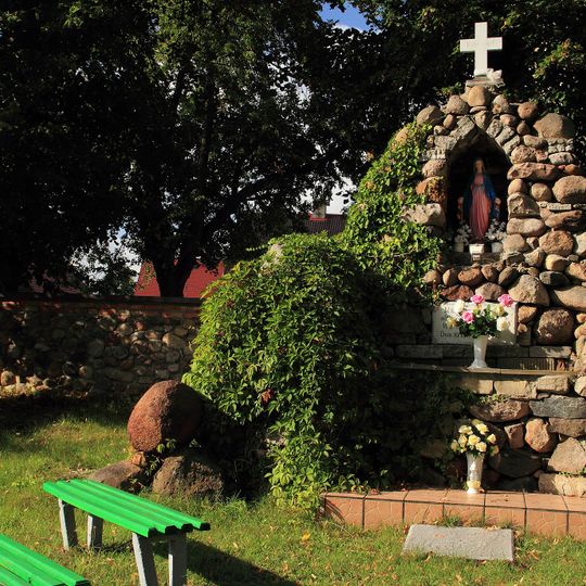Walls surrounding the Saint Michael Archangel church in Sobin