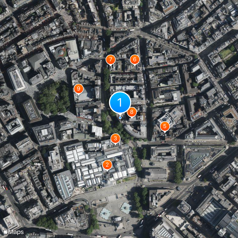 Garrick Theatre Kaart