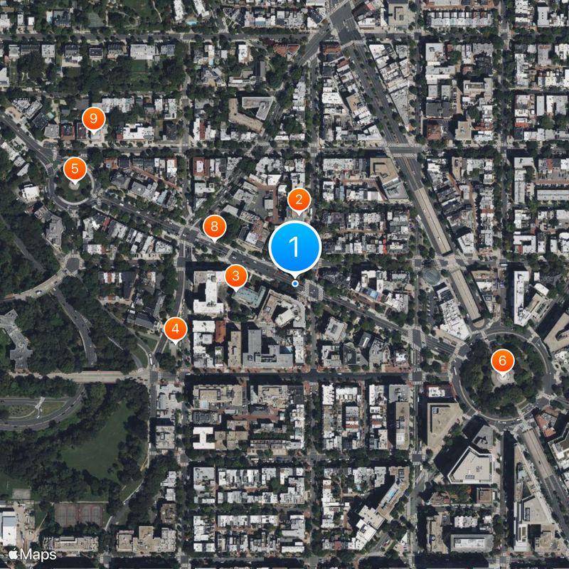 Cosmos Club Map
