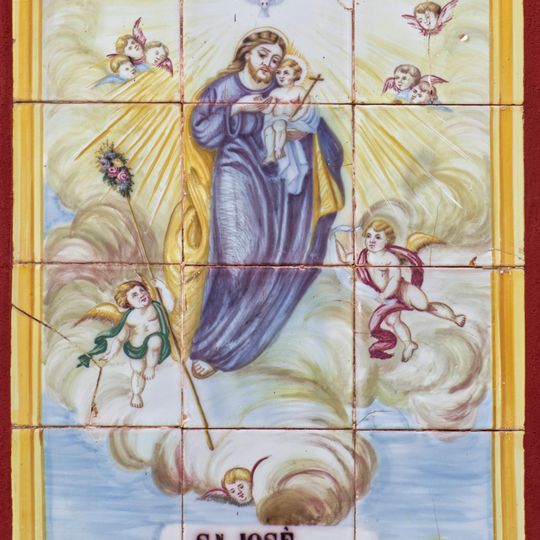 Ceramic panel of Saint Joseph