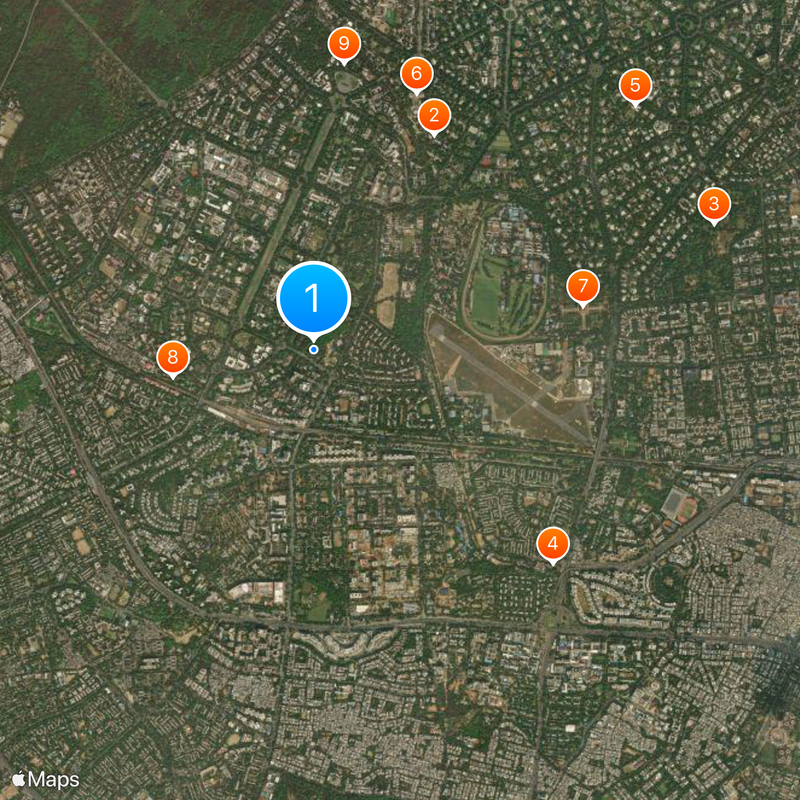 South Asian University Map