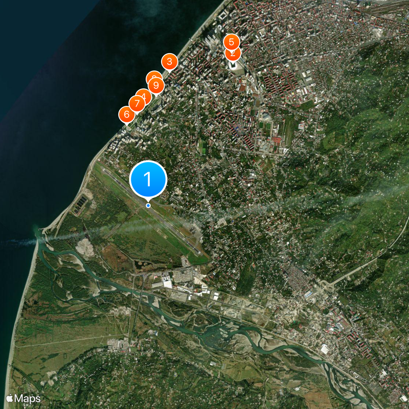 Batumi International Airport Map
