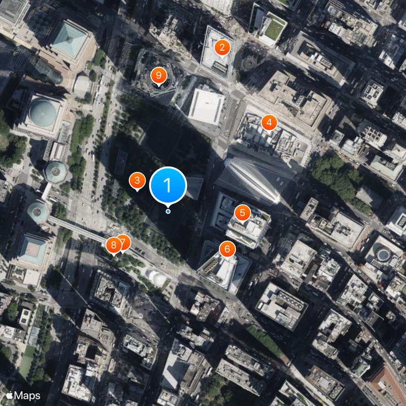 Two World Trade Center Mapa