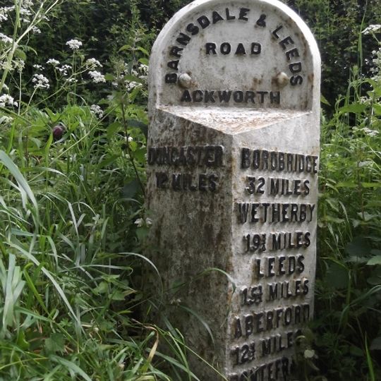 Milestone, just S of East Hardwick