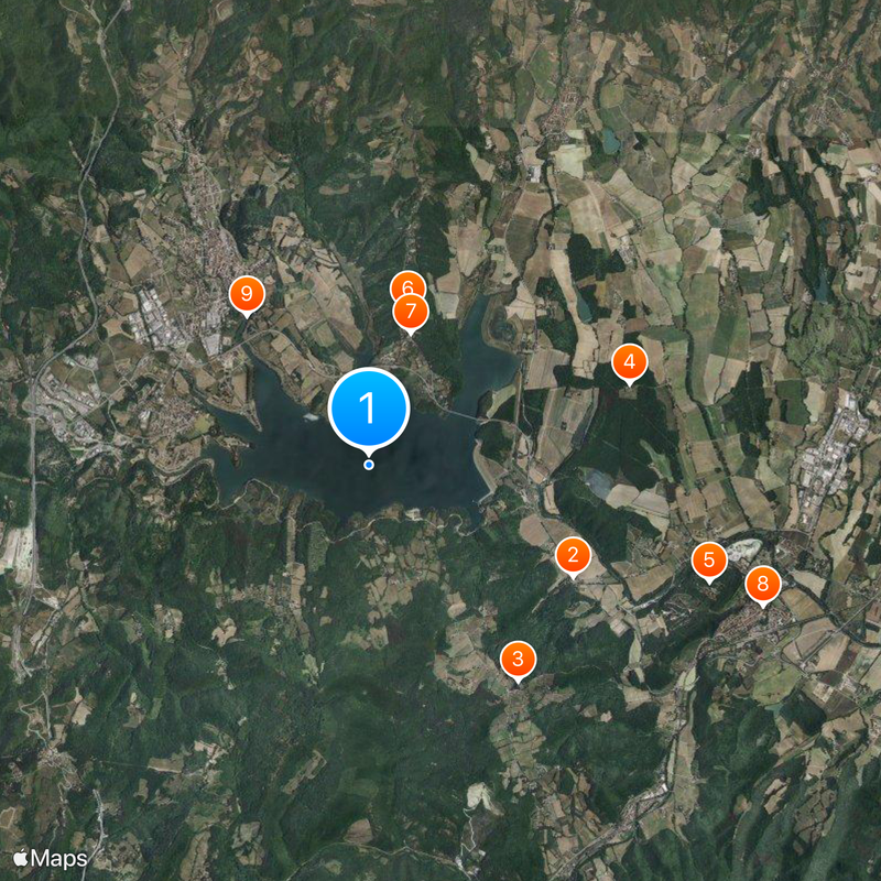 Lago di Bilancino Map