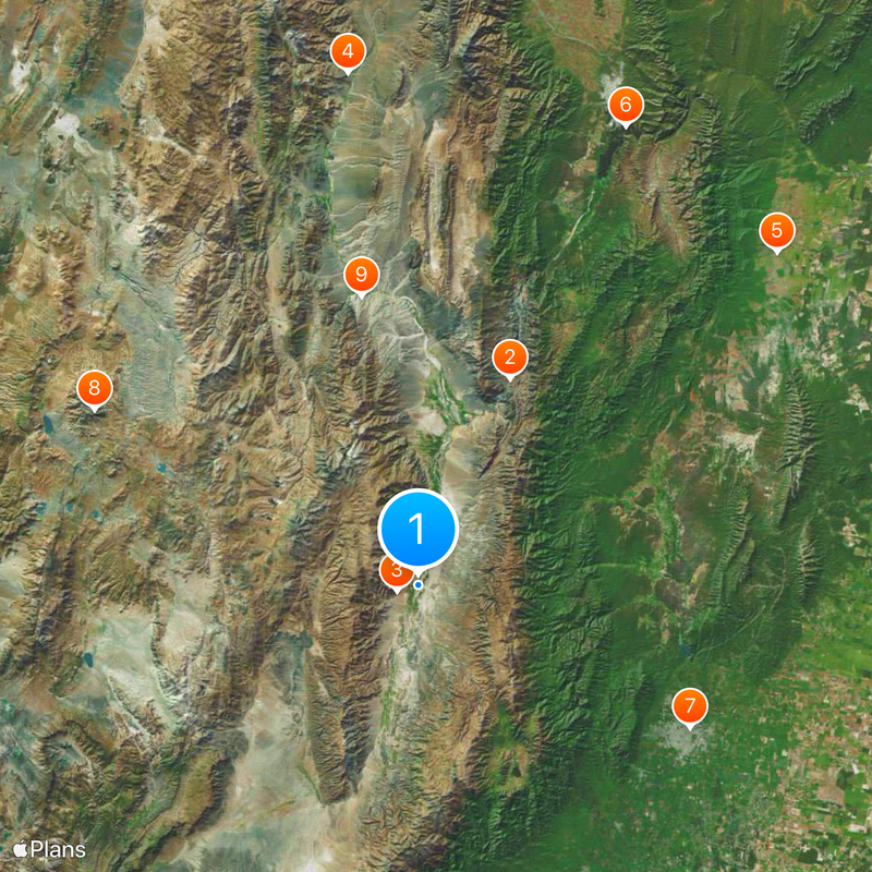 Calchaquí Valleys Map