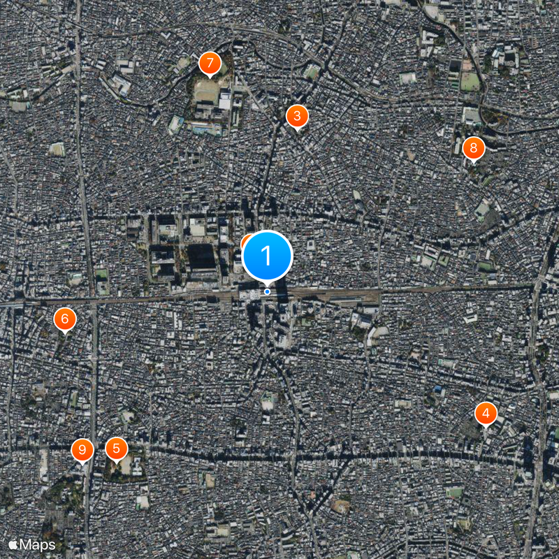 Nakano Station Map