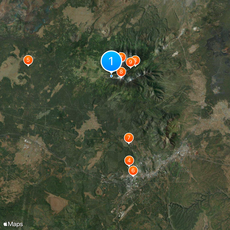 Arizona Snowbowl Map