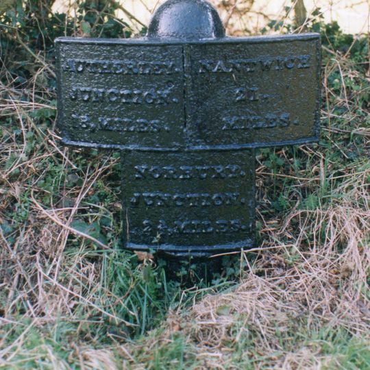 Milepost Shropshire Union Canal 2.5 Miles To North Of Norbury Junction