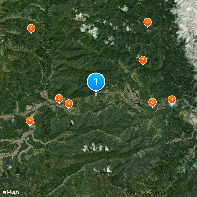 Dangozaka Service Area Mappa