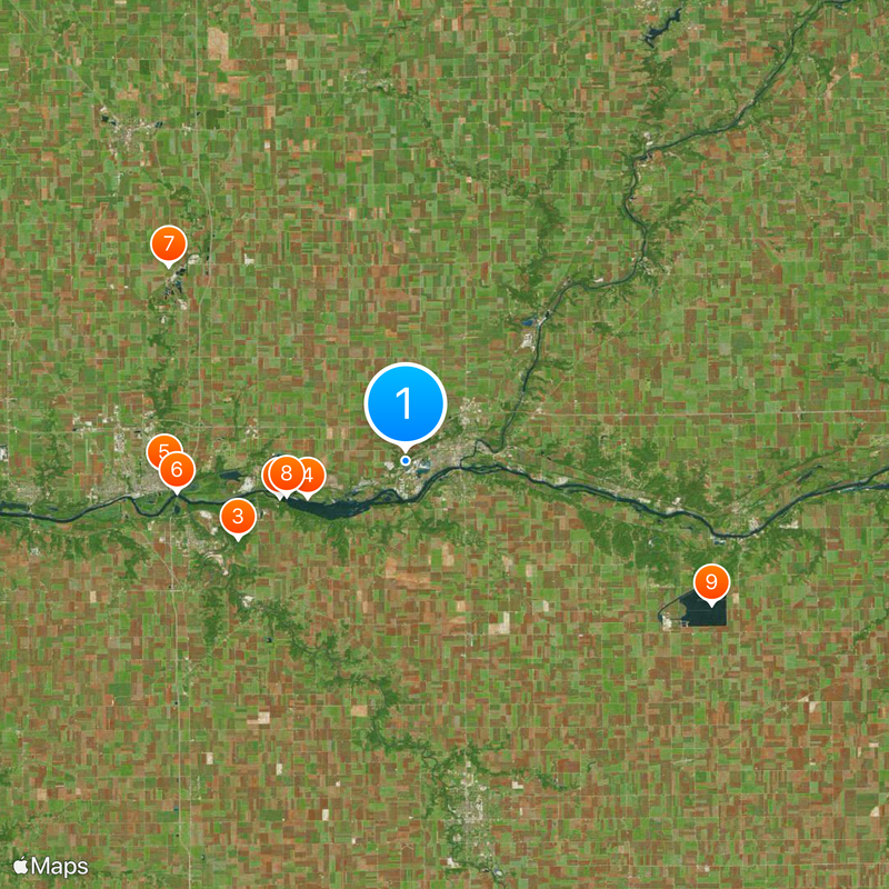 Contea di LaSalle Mappa