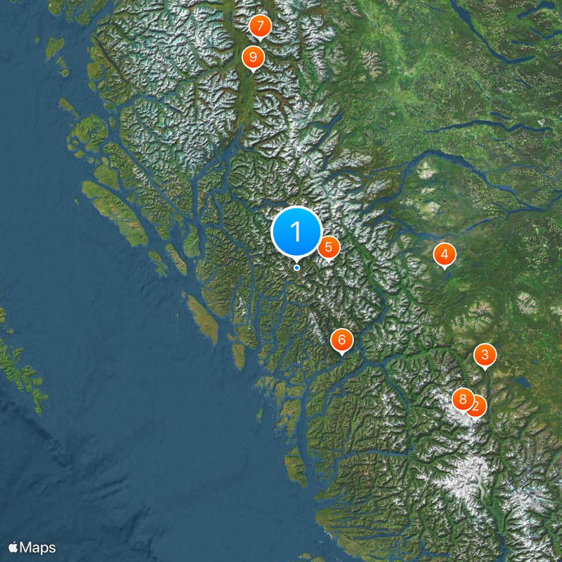 Great Bear Rainforest Map
