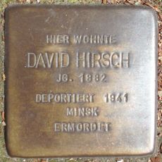 Stolperstein en memoria de David Hirsch