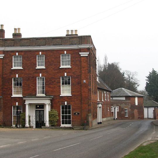 Beaconsfield House Including Railings And Gateway In Front.