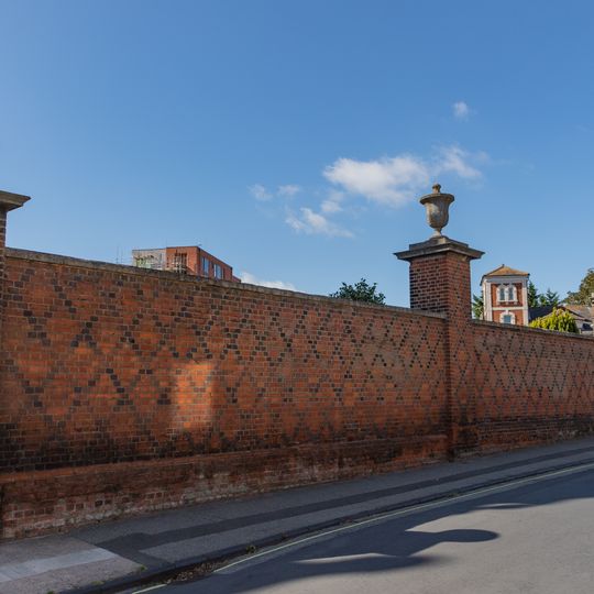 Garden Wall Adjoining Harvest House To North West And West