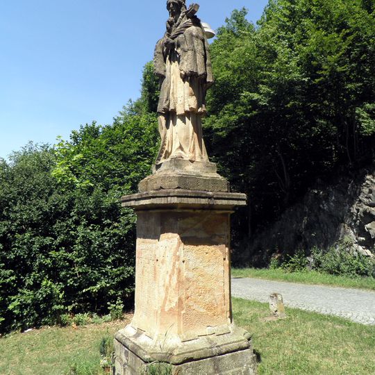 Statue of Saint John of Nepomuk at Svatojánské proudy