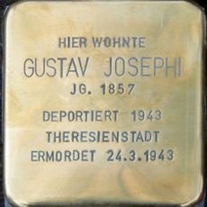 Stolperstein en memoria de Gustav Josephi