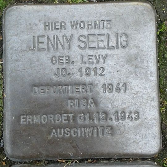 Stolperstein en memoria de Jenny Seelig
