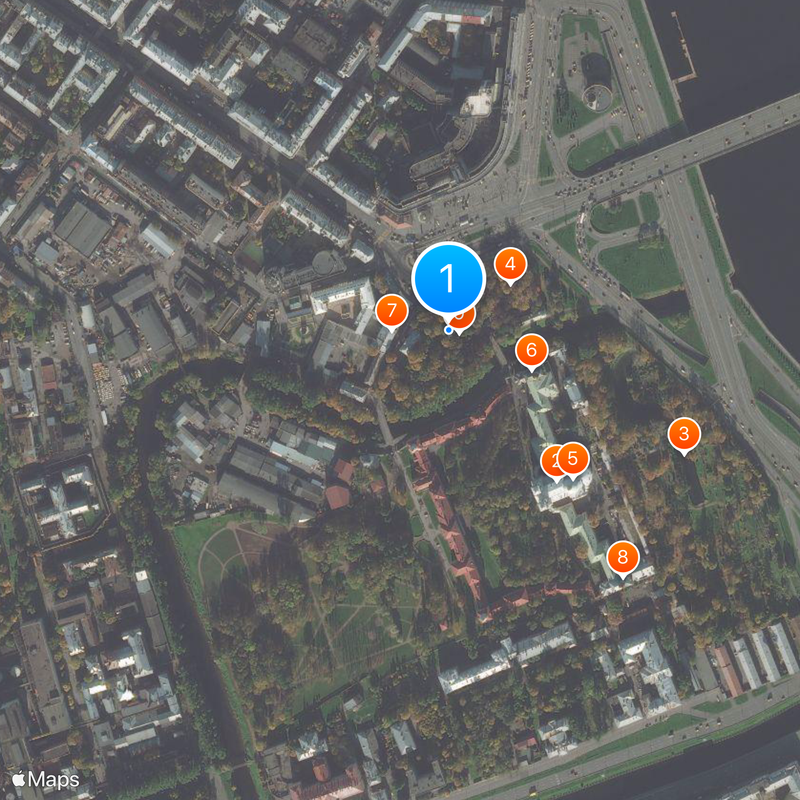 Tikhvin Cemetery Map