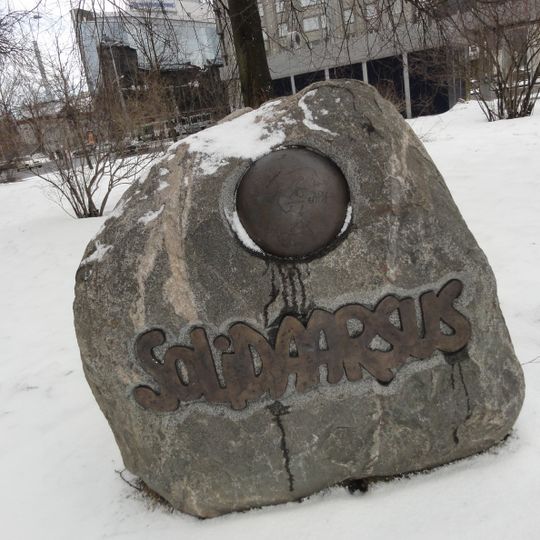 Solidarity memorial stone
