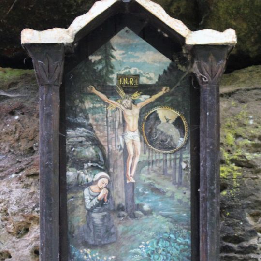 Holy picture in valley of Brtnický brook