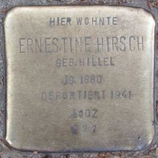 Stolperstein dedicated to Ernestine Hirsch
