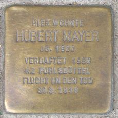 Stolperstein dedicated to Hubert Mayer