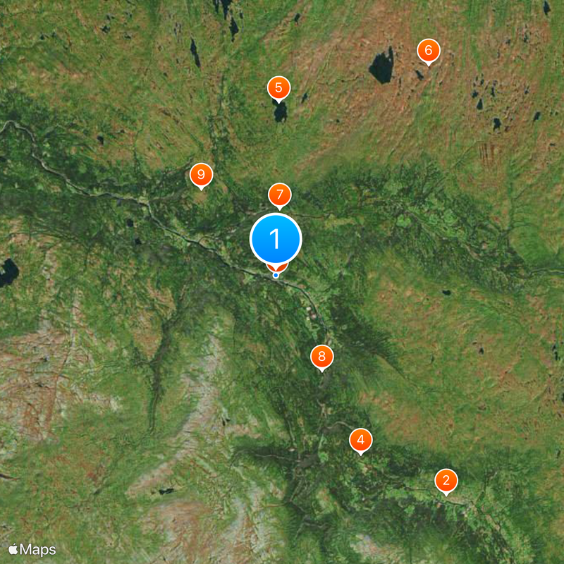 Hessdalen lights Map