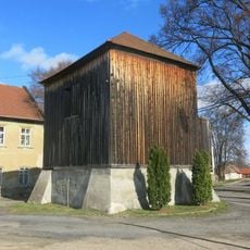 Dřevěná zvonice v Hostíně