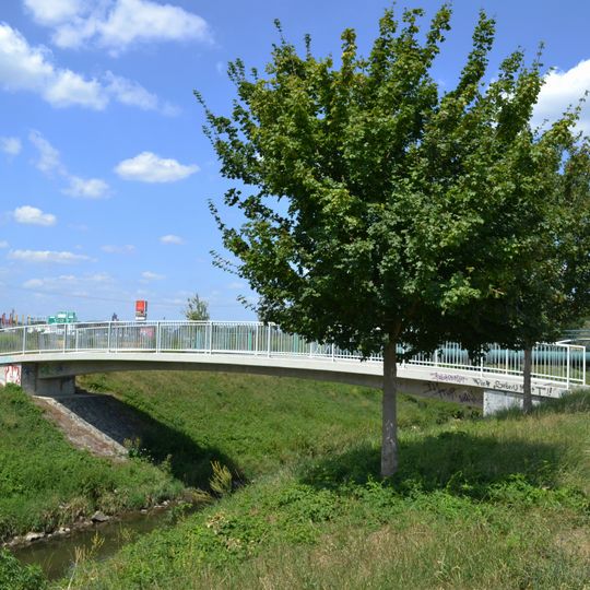 Lávka přes Svitavu v Brněnských Ivanovicích