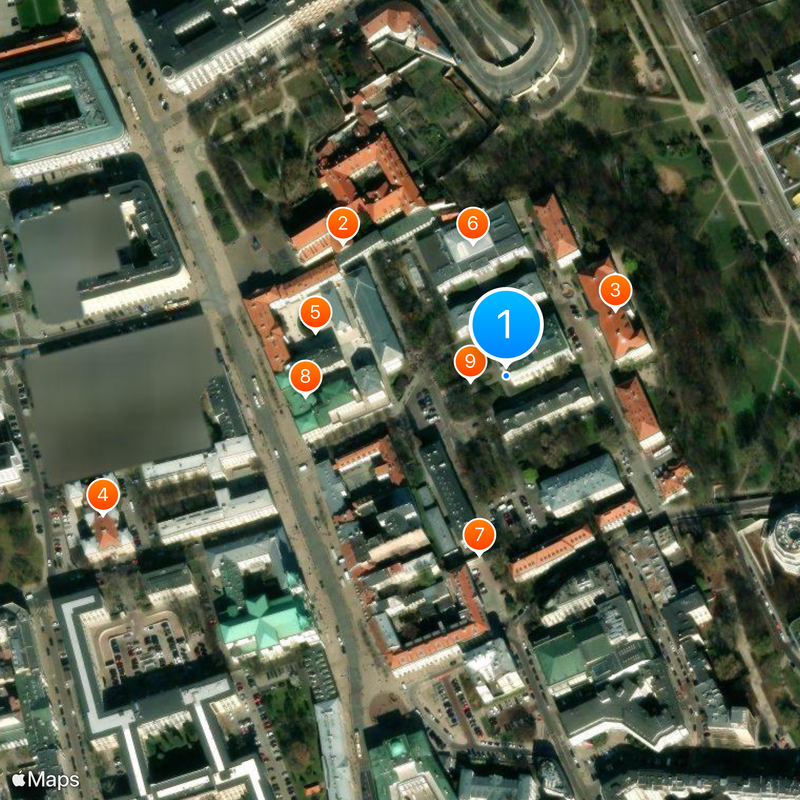 University of Warsaw Map