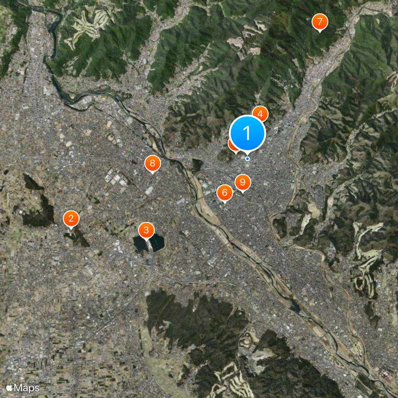 Kiryu University Junior High School and Kiryu Daiichi High School Map