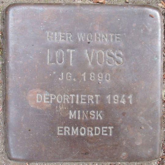 Stolperstein dedicated to Lot Voss