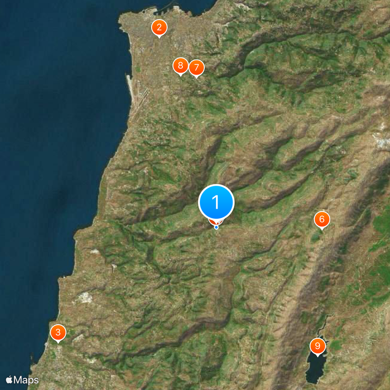 Distretto dello Shuf Mappa