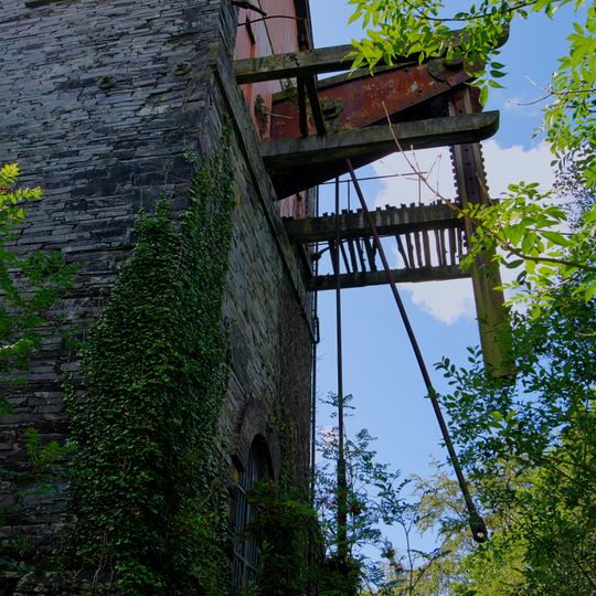 Engine House, Boilerhouse, Bunker And Remains Of Chimney To South