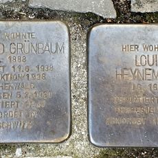 Stolperstein dedicated to Meinhold Grünbaum