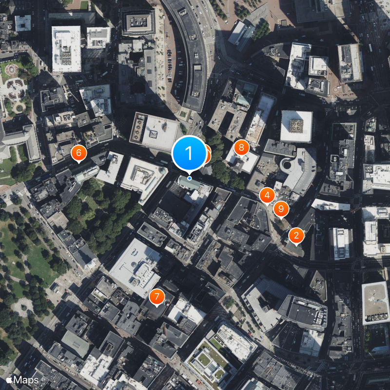 Omni Parker House Map