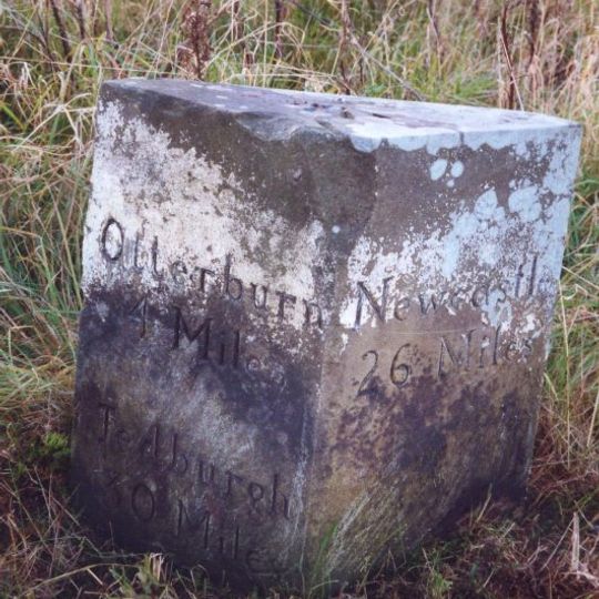 Milestone Circa 1000 Yards South Of Blaxter Cottages