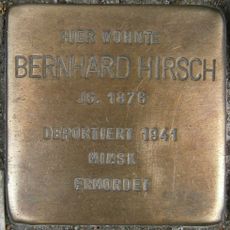 Stolperstein dedicated to Bernhard Hirsch
