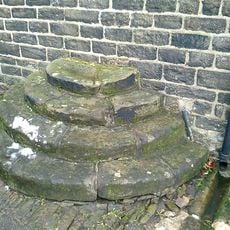 Curved Steps Of Former Cross Base Or Mounting Block Attached Between Numbers 19 And 21