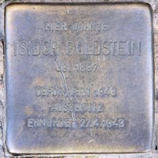 Stolperstein à la mémoire d’Isidor Goldstein