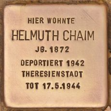 Stolperstein dedicated to Helmuth Chaim